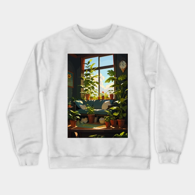 Sun Kissed Couch Crewneck Sweatshirt by Naui Kev Art